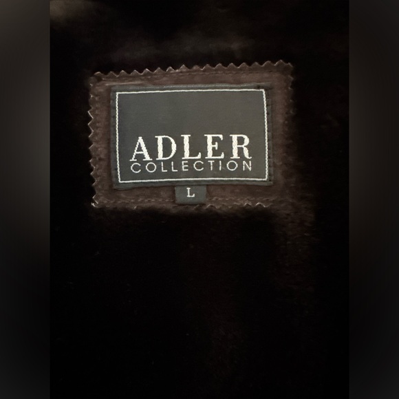 Women’s Adler Collection Brown Suede LeatherJacket with Faux Fur Trim #223 - Picture 4 of 6